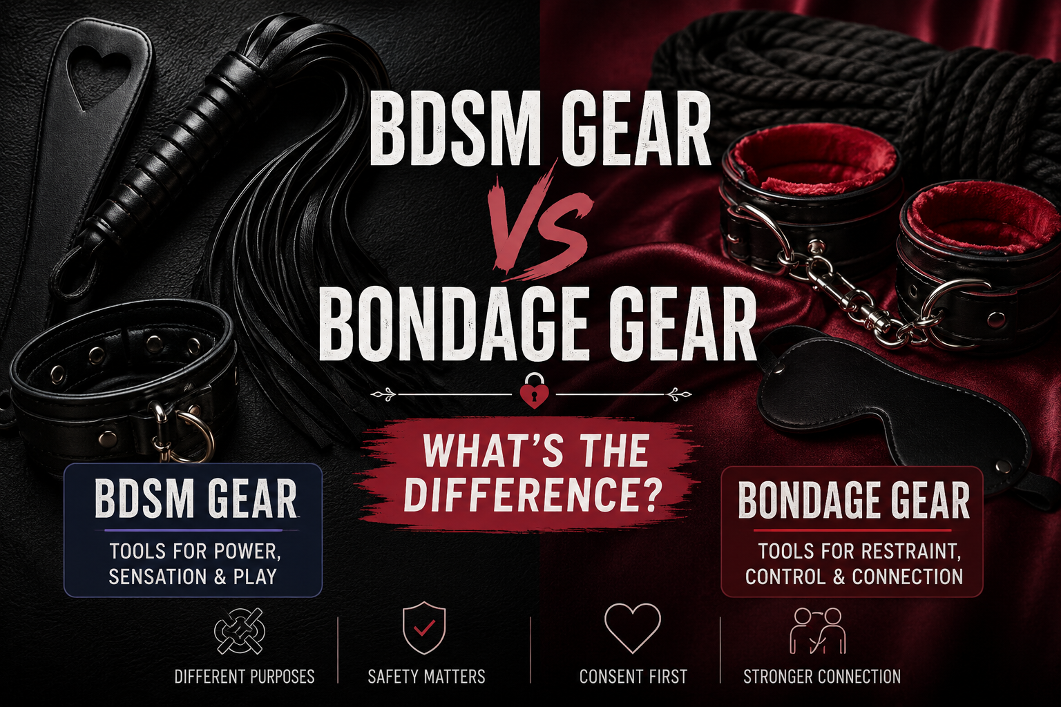 BDSM gear vs bondage gear