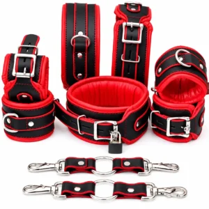 Ankle Thigh Cuffs Collar Restraint Bondage