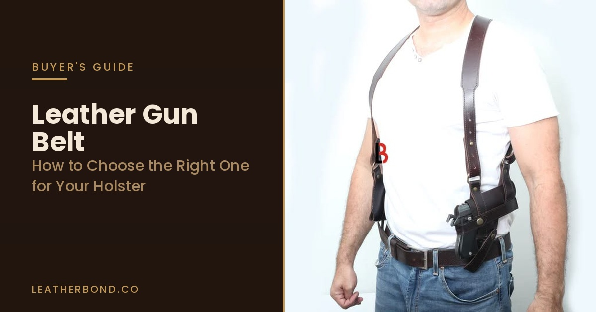 Leather gun belt